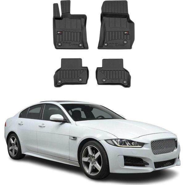 2015-2025 Jaguar Xe Tappetini Tpe Nero 4 Pezzi-image