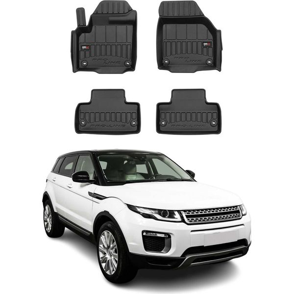 2011-2019 Range Rover Evoque Tappetini Tpe Nero 4 Pz-image
