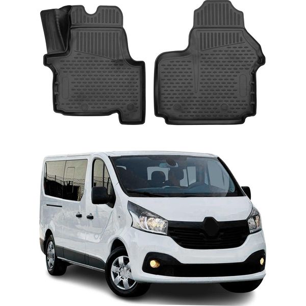 2014-2021 Opel Vivaro Tappetini Tpe Nero 2 Pezzi-image