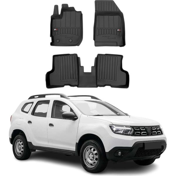2021-2024 Dacia Duster Ii Tappetini Tpe Nero 3 Pz-image