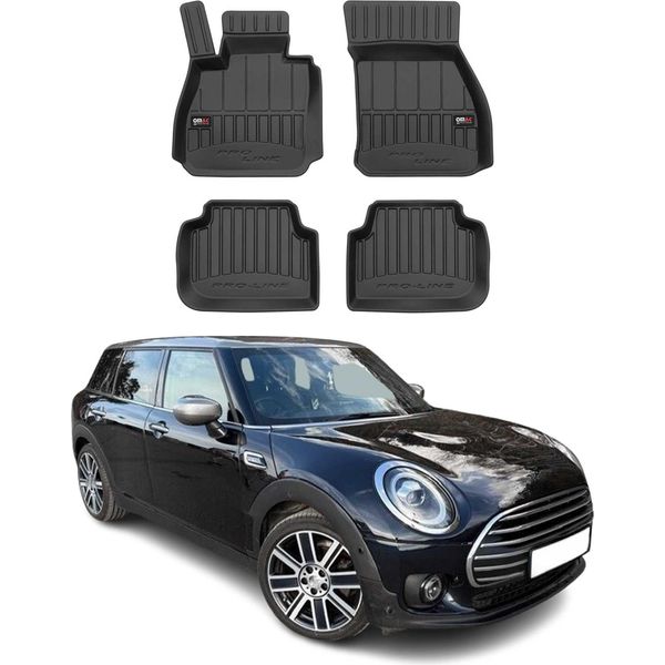 2015-2024 Mini Clubman F54 Tappetini Tpe Nero 4 Pezzi-image