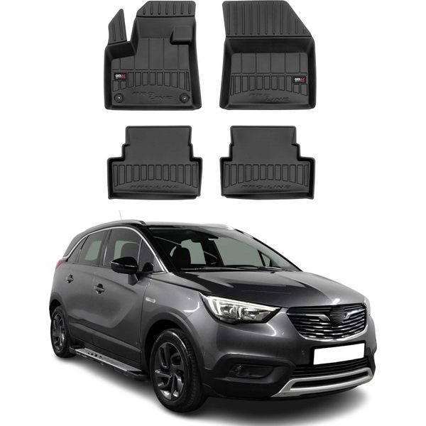 2017-2025 Opel Grandland X Tappetini Tpe Nero 4 Pz-image