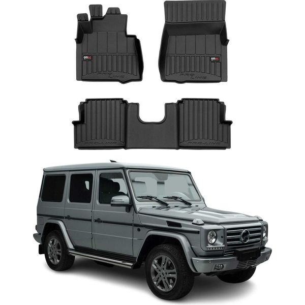 2018-2025 Mercedes Classe G W464 Tappetini Tpe Nero 3 Pz-image