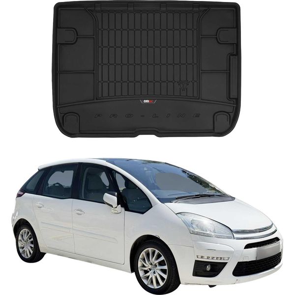 Omac Rivestimento Del Bagagliaio In Gomma Per Citroen C4 Picasso 2006-2013 Rivestimento Del Bagagliaio In Tpe-image