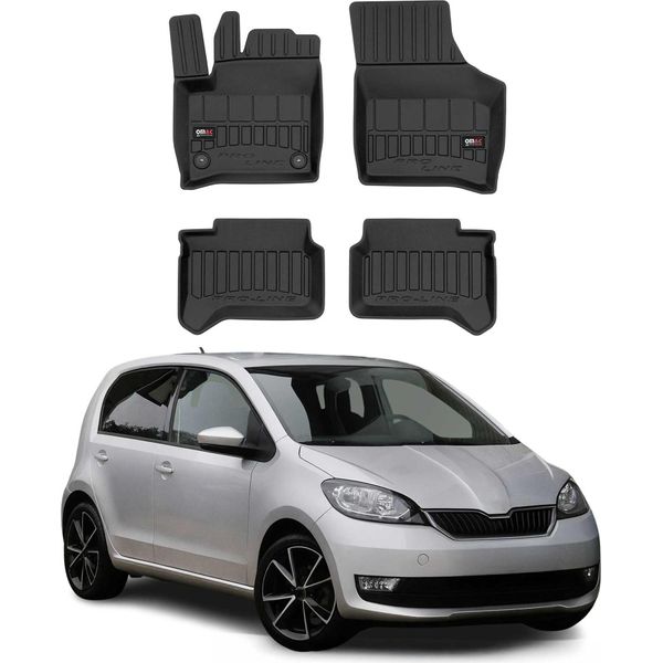 2019-2025 Seat Citigo-E Tappetini Tpe Nero 4 Pz-image