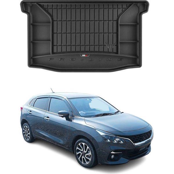 Omac Rivestimento Del Bagagliaio In Gomma Per Suzuki Baleno 2015-2025 Rivestimento Del Bagagliaio In Tpe Nero-image