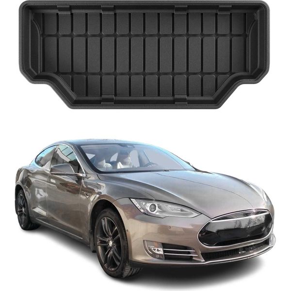 Rivestimento Del Bagagliaio In Gomma Omac Per Tesla Model S Awd 2012-2025 Rivestimento Del Bagagliaio In Tpe-image