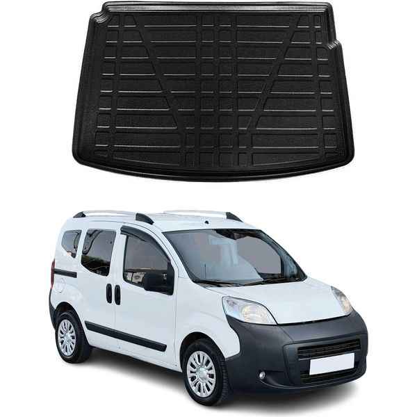 Rivestimento Del Bagagliaio Per Citroen Nemo Estate 2007-2018 In Gomma Tpe Nero-image