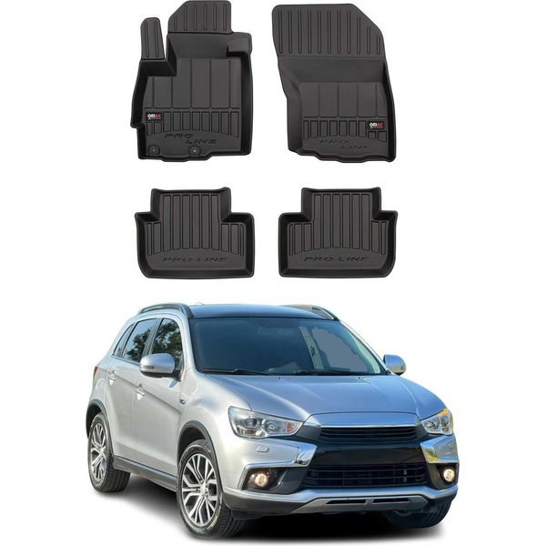2010-2024 Mitsubishi Asx Tappetini Tpe Nero 4 Pz-image
