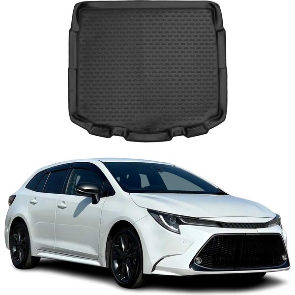 Tappetino Per Il Bagagliaio Per Toyota Corolla 2019-2025 In Gomma Tpe Nero-image