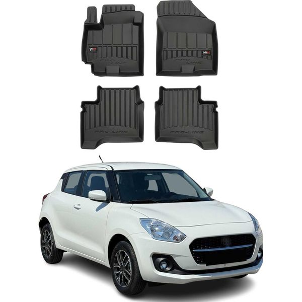 2017-2025 Suzuki Swift Tappetini Tpe Nero 4 Pz-image