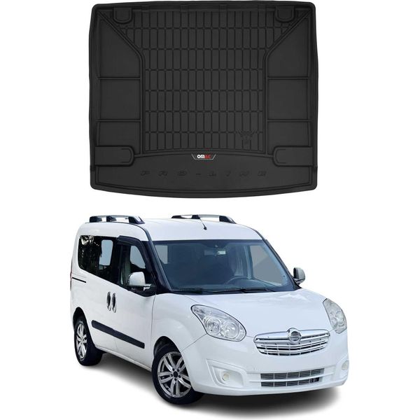 Omac Rivestimento Del Bagagliaio In Gomma Per Opel Combo D Tour Van 2011-2018 Rivestimento Del Bagagliaio In Tpe-image