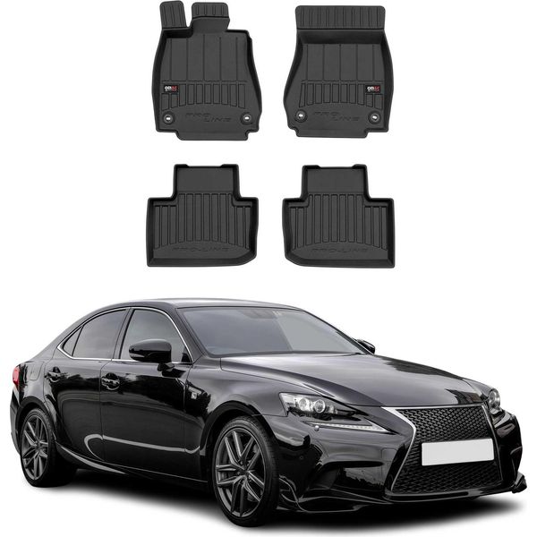 2014-2025 Lexus Is Limo Tappetini Tpe Nero 4 Pz-image