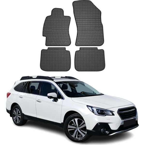 2014-2019 Subaru Outback Tappetini In Gomma Nera 4 Pz-image