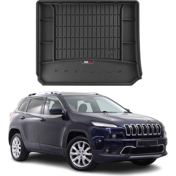Omac Rivestimento Del Bagagliaio In Gomma Per Jeep Cherokee Kl 2014-2024 Rivestimento Del Bagagliaio In Tpe-image