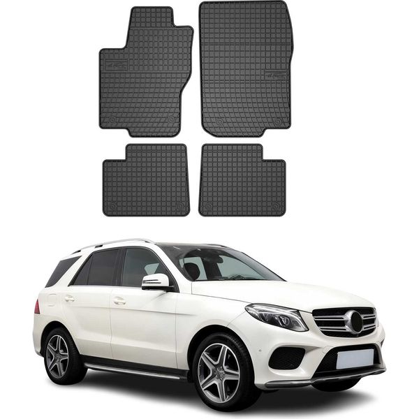 2015-2019 Mercedes Gle C292 Tappetini Tpe Nero 4 Pz-image