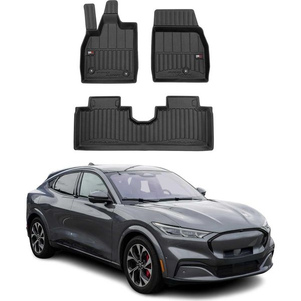 2020-2025 Ford Mustang Mach -E Tappetini Tpe Nero 3 Pz-image