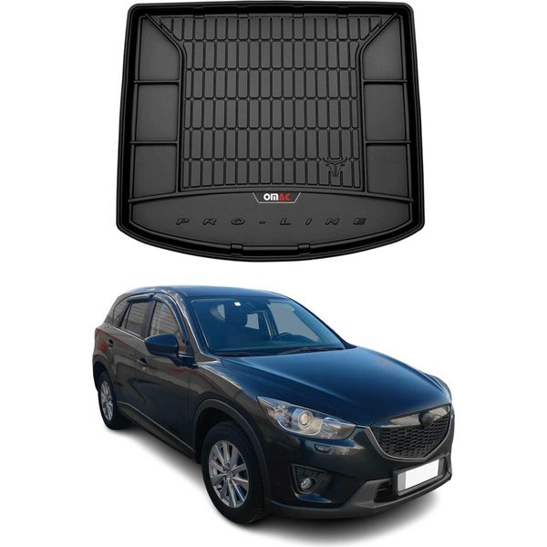 Omac Rivestimento Del Bagagliaio In Gomma Per Mazda CX-5 2012-2017 Rivestimento Del Bagagliaio In Tpe Nero-image