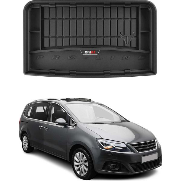 Omac Rivestimento Del Bagagliaio In Gomma Per Seat Alhambra 2010-2020 Rivestimento Del Bagagliaio In Tpe Nero-image