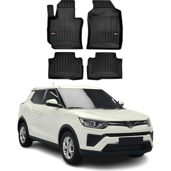 2015-2025 Ssangyong Tivoli Tappetini Tpe Nero 3 Pezzi-image