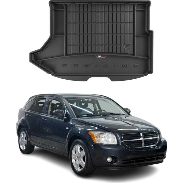 Omac Rivestimento Del Bagagliaio In Gomma Per Dodge Caliber 2006-2011 Rivestimento Del Bagagliaio In Tpe Nero-image