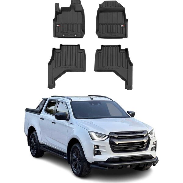 2019-2025 Isuzu D-Max Tappetini Doppia Cabina Tpe Nero 4 Pz-image