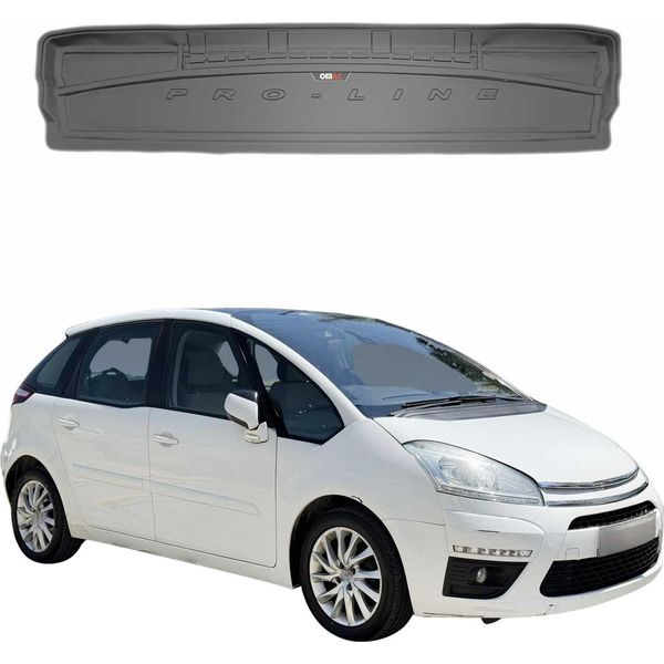 Omac Rivestimento In Gomma Per Citroen C4 Grand Picasso 2006-2013 Tpe Nero-image