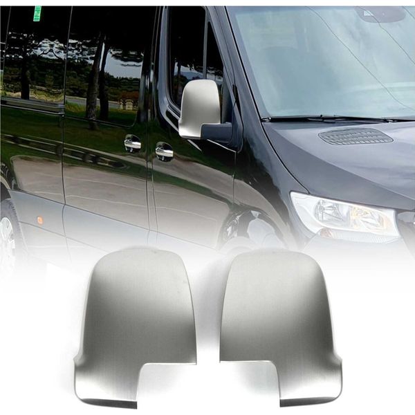 Calotte Degli Specchietti Coprispecchietti Per Mercedes Sprinter 907 910 2018-25 Cromo Opaco-image