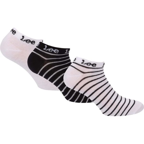 Lee - Calzini Interni Per Uomo/Donna Unisex (Confezione Da 3) GT6000 (37 Eu - 40,5 Eu) (Bianco/Nero)-image