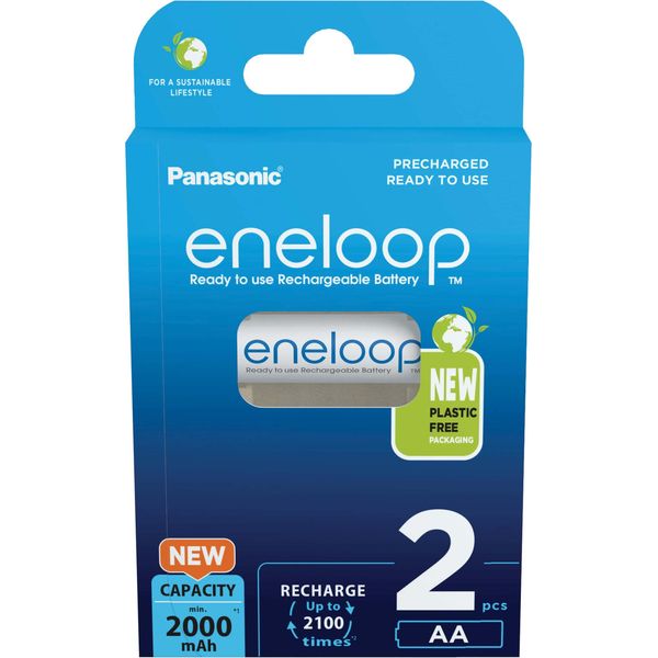 Eneloop Panasonic Batteria Ricaricabile BK-3MCDE/2BE Aa 2000Mah 2Pz.-image