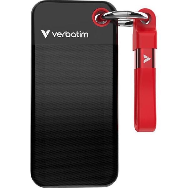 Ssd 2TB Verbatim Pocket Ssd Usb 3.2 Black/Red Retail-image