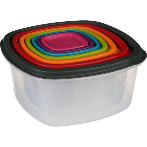 5Five Simply Smart Frischhaltedosen Set 7-Tlg., Pp-Kunststoff, Bunt, 120392-image