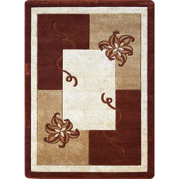 Tappeto Moderno Con Fiori 120X180 Artesia 3 - Marrone-image