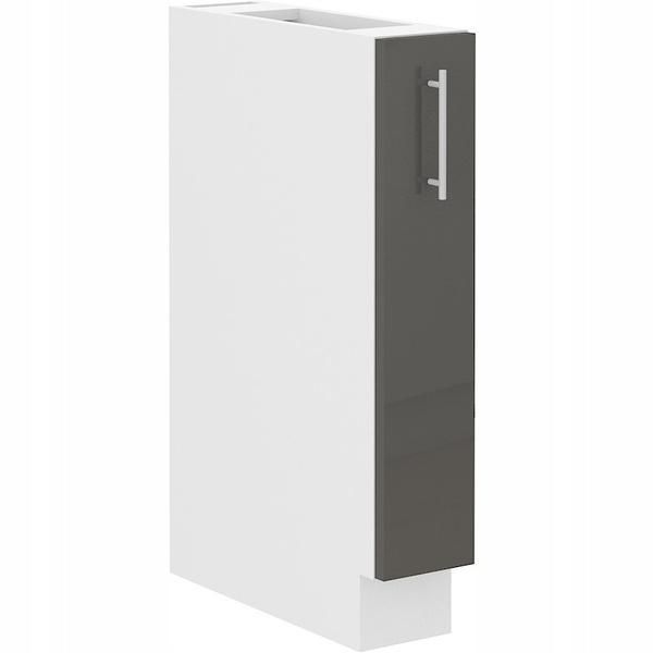 Mobile Estraibile Lajla - Larghezza 15 Cm, Grigio / Bianco-image