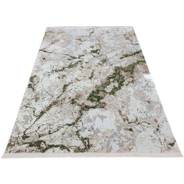 Tappeto Rettangolare 200X290 Cm Stefano - Crema / Verde-image