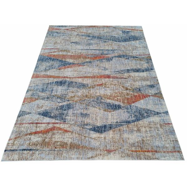 Tappeto Pezzo 120X170 Cm Franco - Blu / Multicolore-image