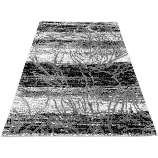 Tappeto Moderno 120X170 Cm Demian - Grigio / Nero / Bianco-image