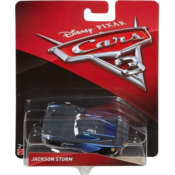 Mattel DXV34 Disney Pixar Cars 3 - Jackson Storm 2.0 Auto Giocattolo 1:55 Blu/Nero-image