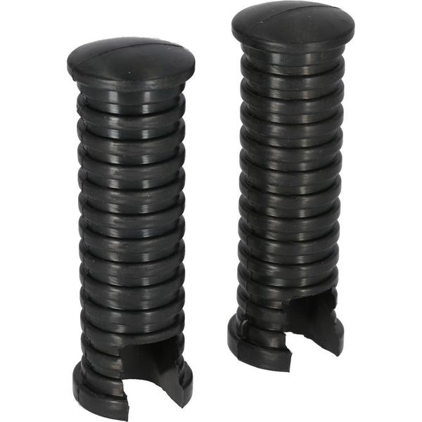 Set: 2X Poggiapiedi In Gomma Forma Moderna, Nero - Mz Etz, Ts-image