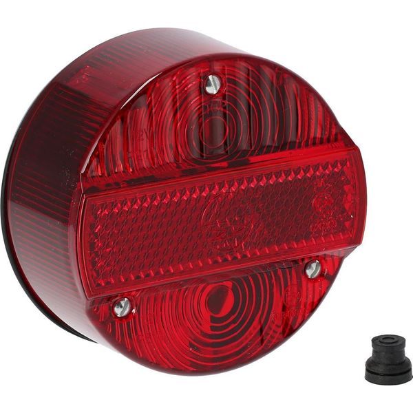 Fanale Posteriore Rotondo, Senza Kzb, Completo, Ø120Mm - Simson S50, S51, S70, KR51/2 Schwalbe, SR50, SR80-image