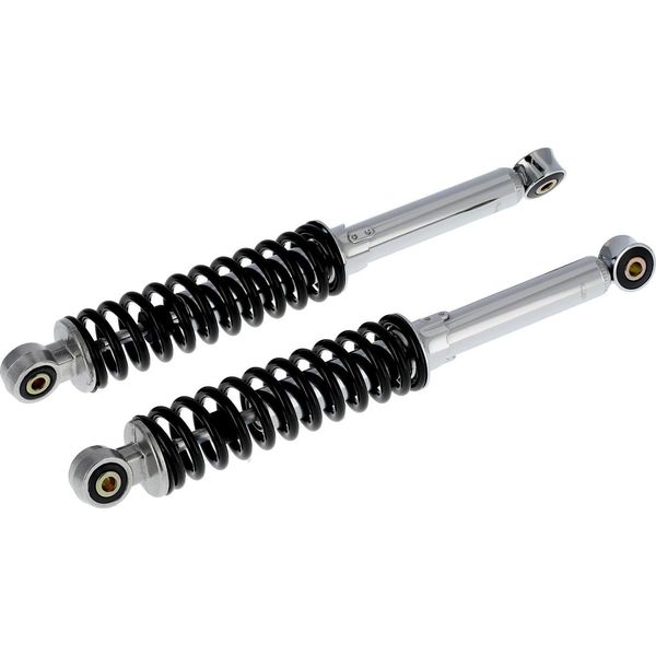 Set: Puntoni, Regolabili, Nero/Cromo, Lunghezza: Ca. 340Mm - Simson KR51 Schwalbe, SR4 Serie Bird, S50, S51, S70-image
