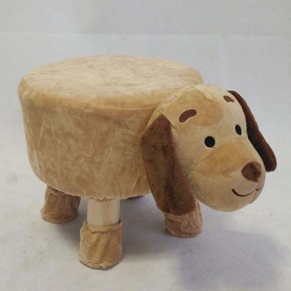 Casadolce Pouf Pupper, 42X28X26 Cm, Tessuto Sfoderabile E Lavabile, Marrone-image