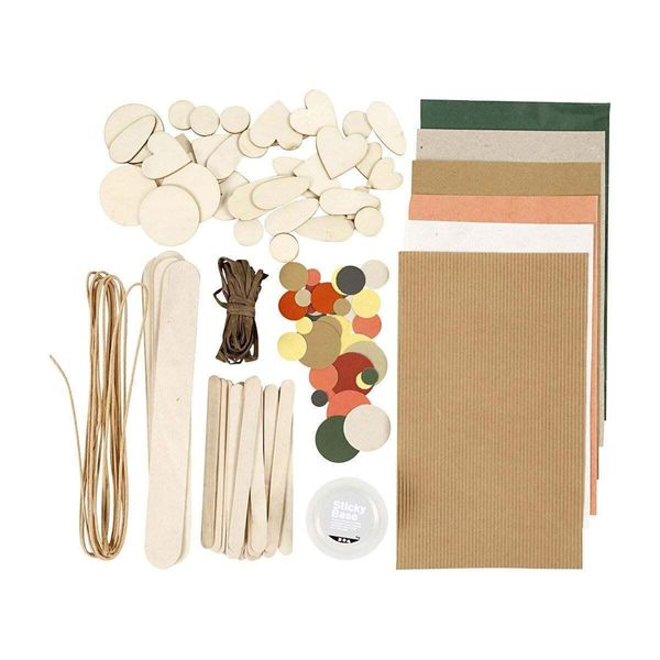 Set Di Artigianato Naturale, Assortimento Di Artigianato Creativo Realizzato Con Materiali Naturali-image