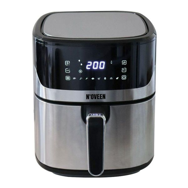 Hot Air Fryer Noveen AF550 6.5 L 1600 W Black Silver-image