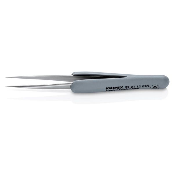 Knipex 92 21 12 Esd Esd PräZisionspinzette Spitz 112 Mm (92 21 12 Esd)-image