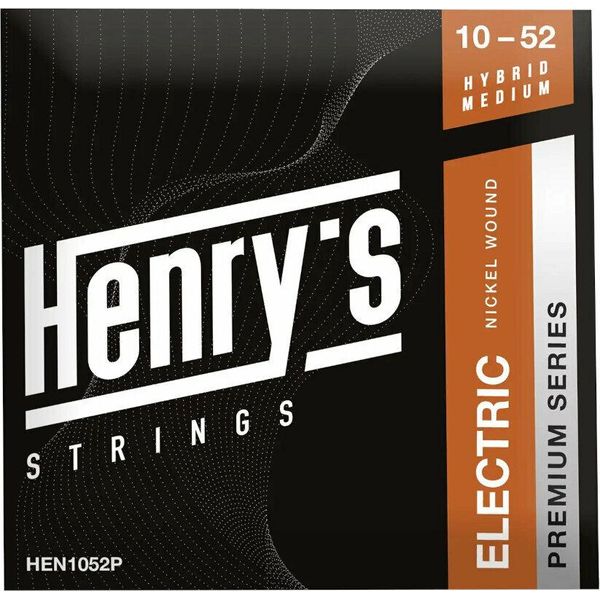 Corde Per Chitarra Elettrica Henry's Nickel Wound Premium 10-52-image