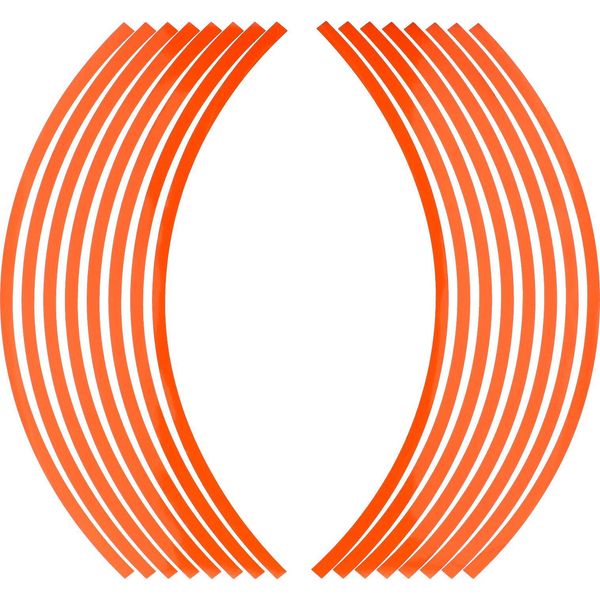 Nastro Del Cerchio Da Corsa Arancione, Adesivo Per Il Fianco Del Cerchio-image