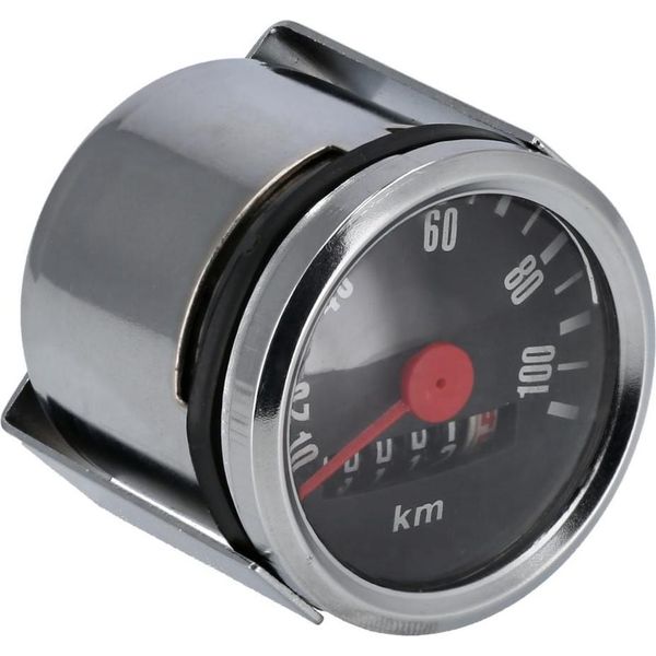 Tachimetro Retro Nero Ø48Mm A 100Km/H - Per Simson KR51, SR4-1, SR4-2, SR4-3, SR4-4-image