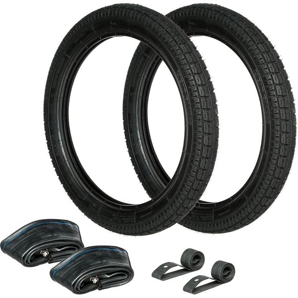 Set: 2 Pneumatici 2,75 X 16 Heidenau K35 + 2 Tubi + 2 Nastri Per Cerchioni-image