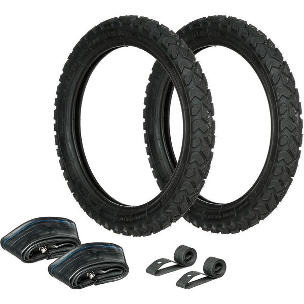 Set: 2 Pneumatici 2,75 X 16 Heidenau K42 + 2 Tubi + 2 Nastri Per Cerchioni-image